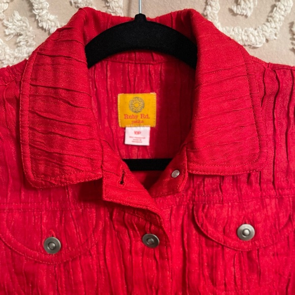 Ruby Rd 10 petite lightweight jacket Red - Picture 2 of 2